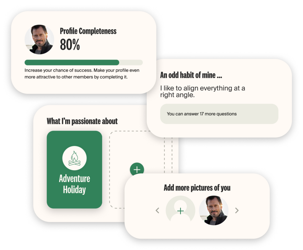 Example Fill in profile details as single parent