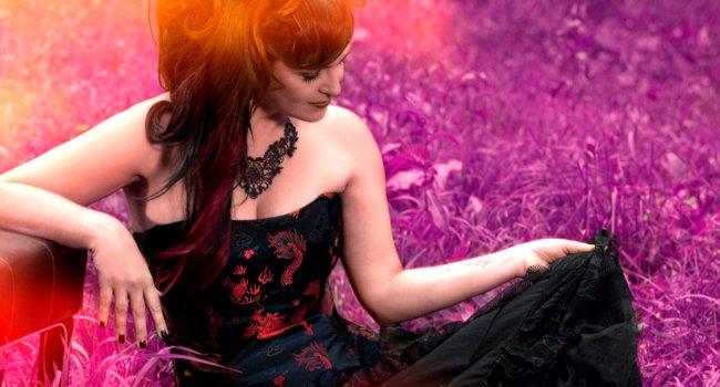 Goth woman
