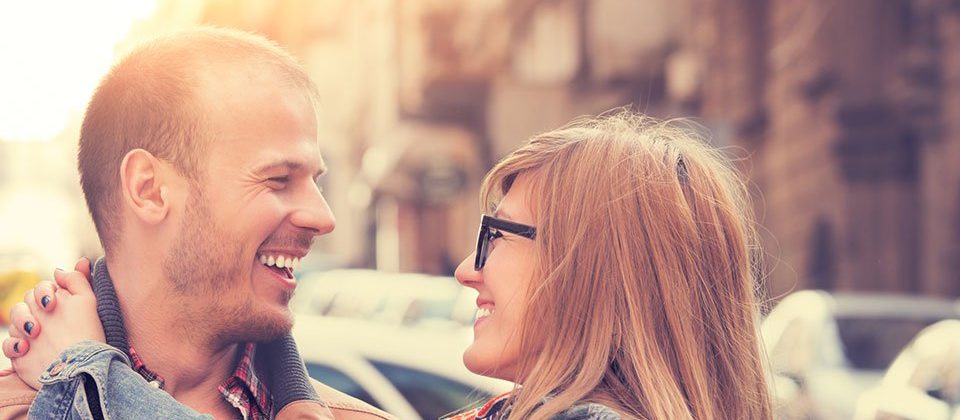 Couple enjoying romance