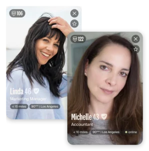 Two lesbian profiles as example