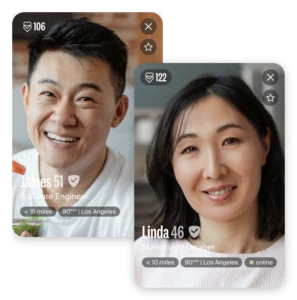Two Korean profiles on eharmony examples